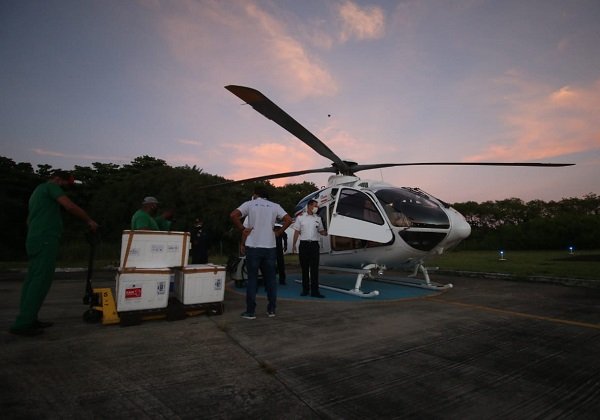 Chega à Bahia novo lote com 178,6 mil doses de CoronaVac