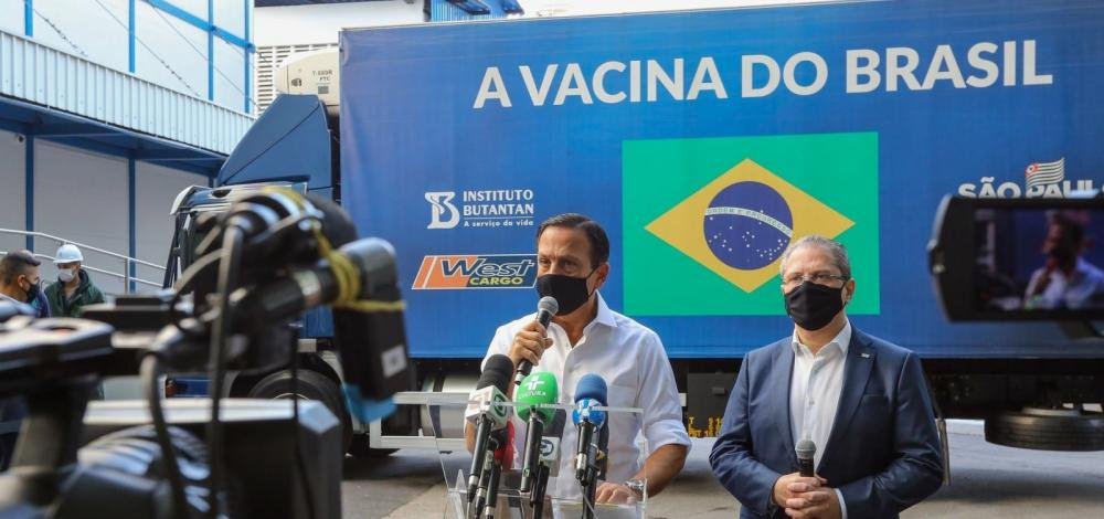 Butantan entrega 5 milhões de doses da CoronaVac ao Ministério da Saúde nesta segunda