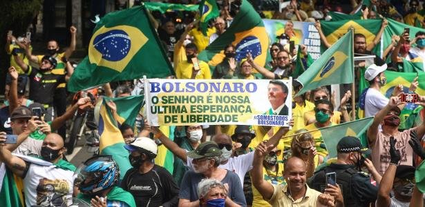 Bolsonaro e aliados celebram protestos com aglomerações: ‘Obrigado pela confiança’