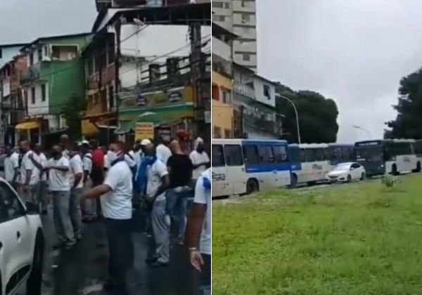Rodoviários da CSN fazem manifestação na Estação da Lapa