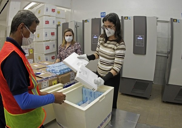 Segundo lote com 69 mil doses da vacina da Pfizer chega a Salvador