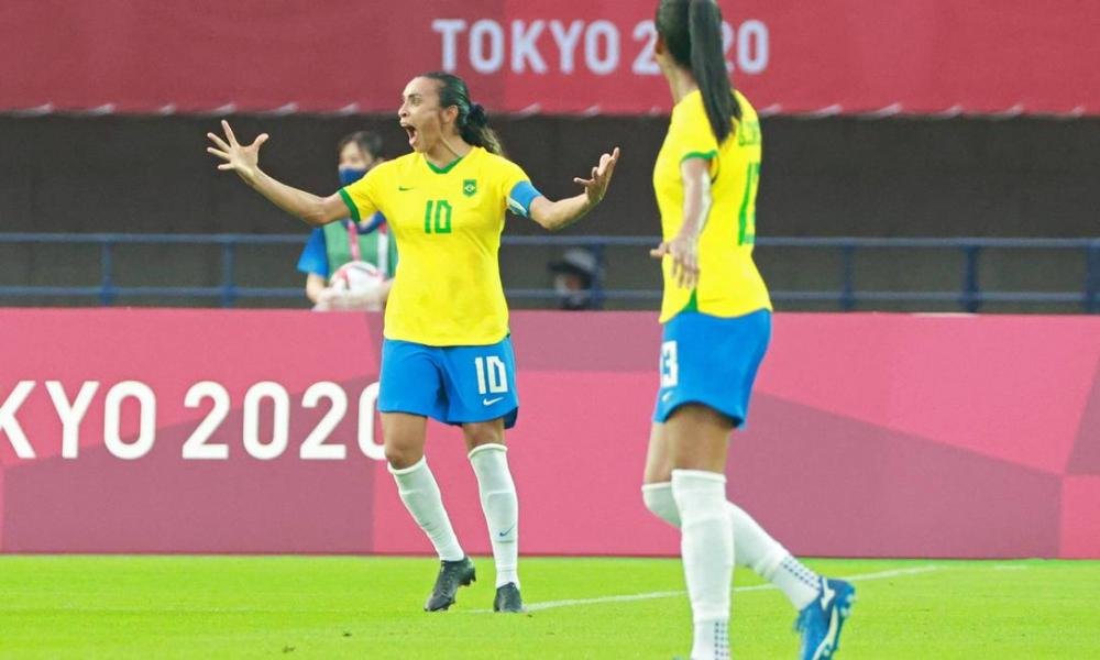 Brasil goleia China por 5 a 0 em estreia nos Jogos Olímpicos de Tóquio