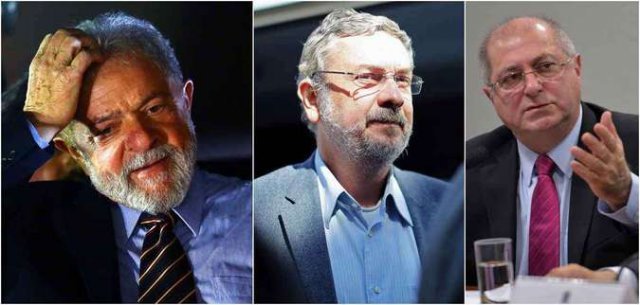 Lula, Palocci e Paulo Bernardo viram réus acusados de receber propina da Odebrecht