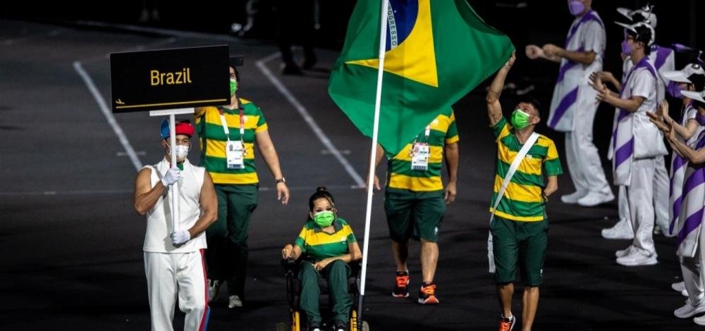 Com medidas de distanciamento, Brasil participa da cerimônia de abertura dos Jogos Paralímpicos de Tóquio