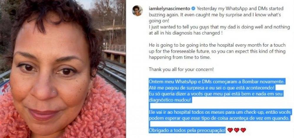 Filha de Pelé nega diagnóstico de câncer generalizado e diz que pai 