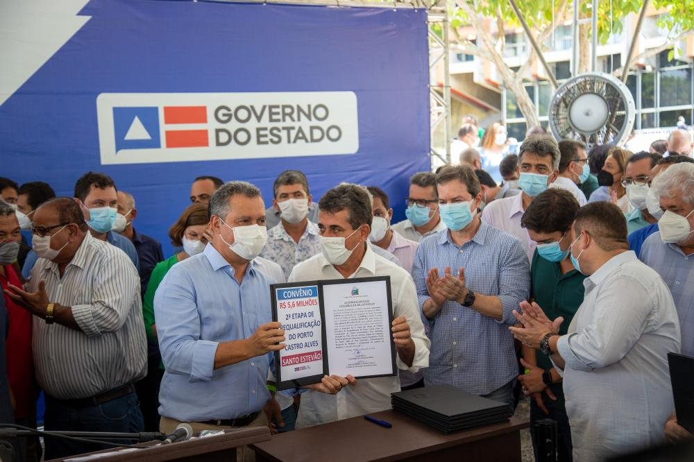 Santo Estevão: Rui assina ordem de serviço de mais de R$ 5 milhões para construção do Balneário no Porto Castro Alves