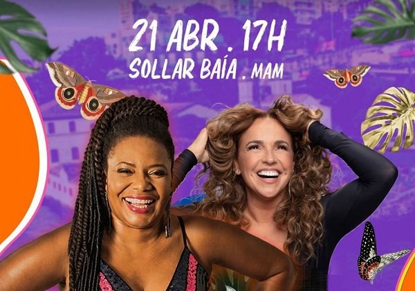 Margareth Menezes recebe Daniela Mercury em ‘Baile da Maga’