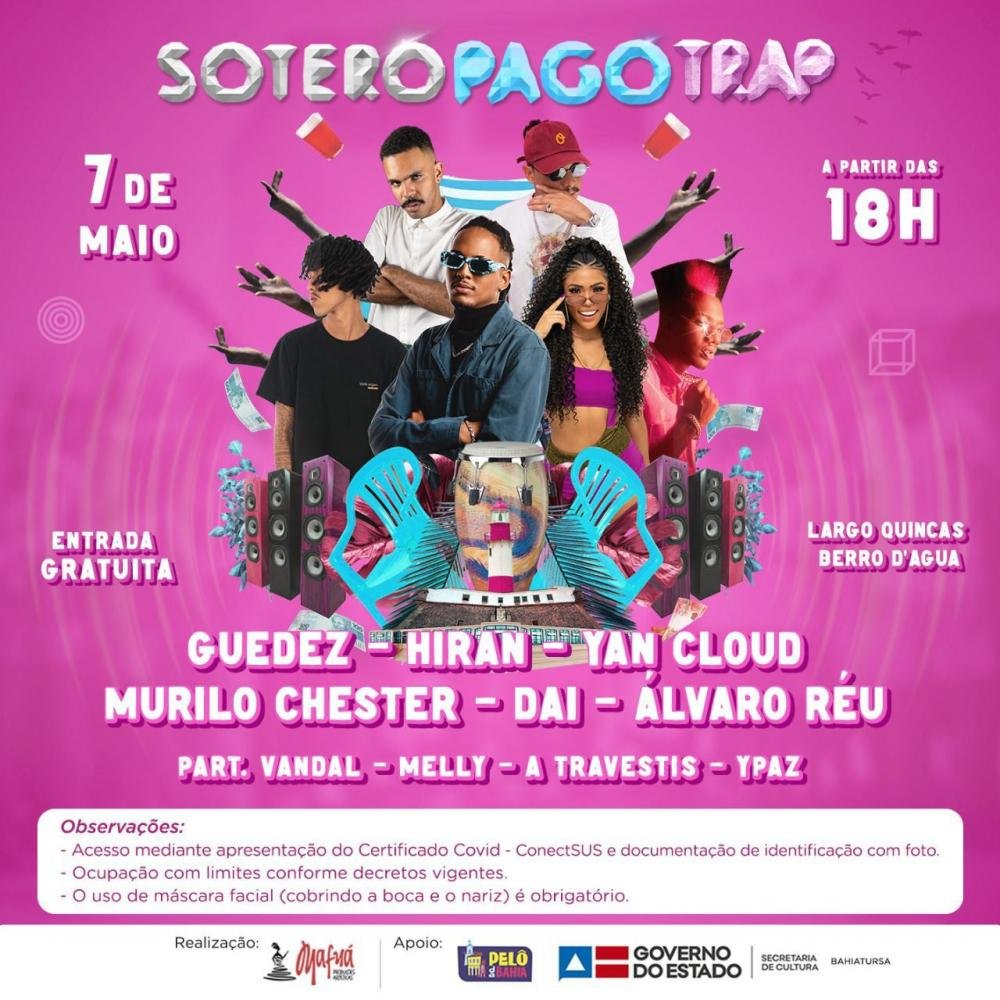 SOTEROPAGOTRAP recebe novas atrações em sua quarta edição no Pelourinho
