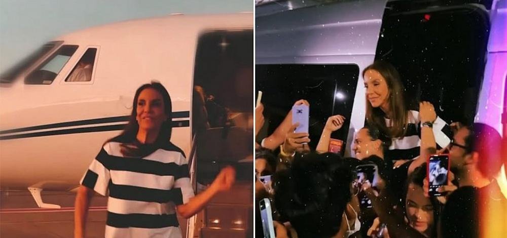 Para show comemorativo de 50 anos, Ivete Sangalo chega a Petrolina