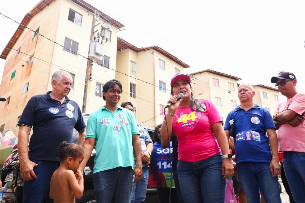 Soraia Cabral participou de eventos em três cidades da RMS no sábado (17)