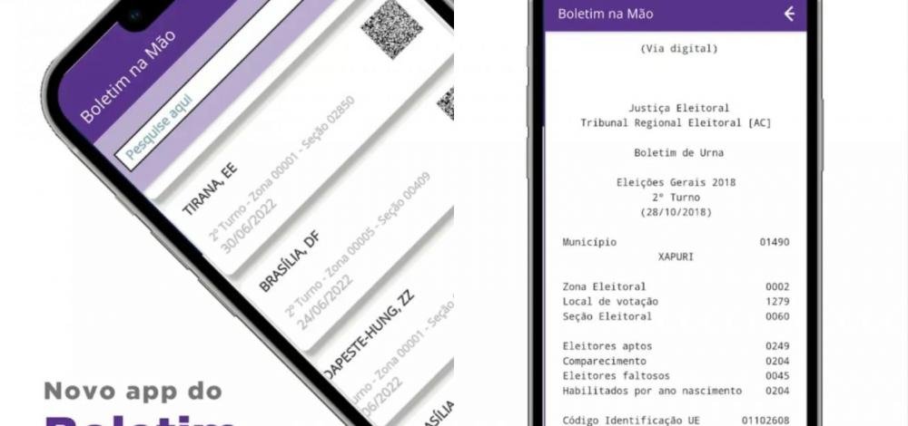 Justiça Eleitoral disponibiliza aplicativos para que eleitores possam acompanhar em tempo real a apuração de votos