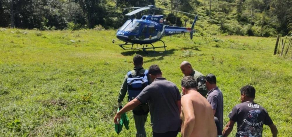 Turista é resgatado pelos bombeiros após se acidentar em trilha na Chapada Diamantina