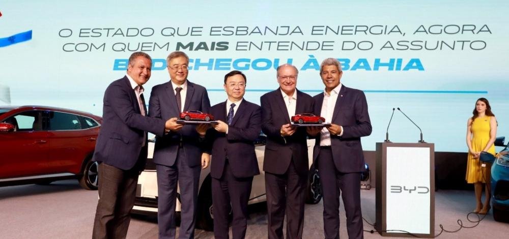 Chinesa BYD lança oficialmente implantação de fábricas na Bahia