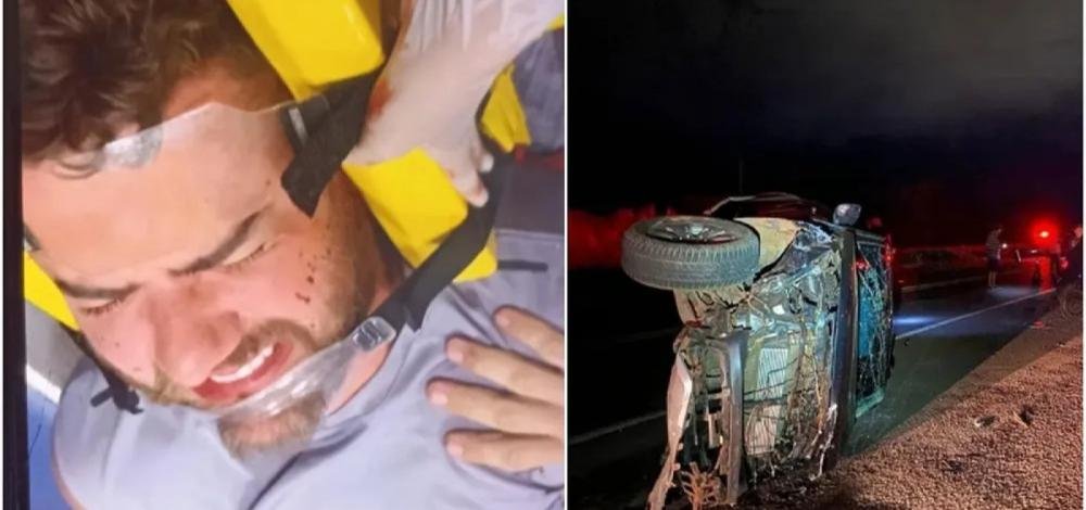 Cantor Zé Neto, da dupla com Cristiano, sofre acidente de carro em MG