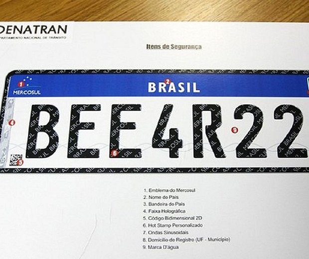 Placa do Mercosul é adiada para janeiro de 2020