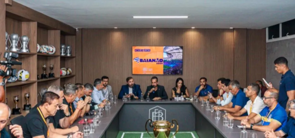 FBF e Clubes definem regulamento e tabela do Baianão 2025 em conselho técnico