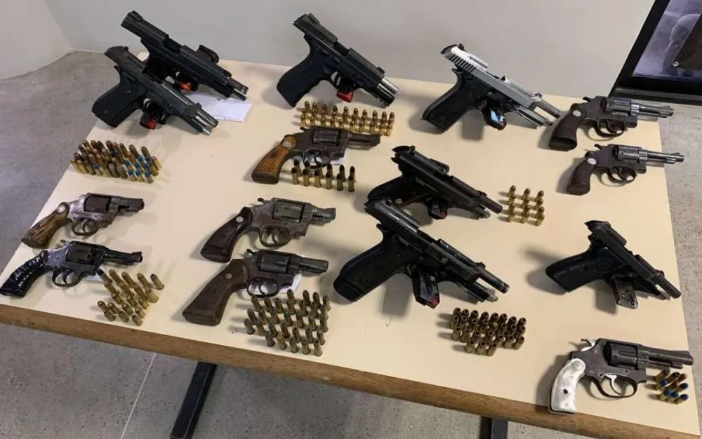 Reforço do combate ao crime organizado amplia em 18% o número de apreensões de armas de fogo