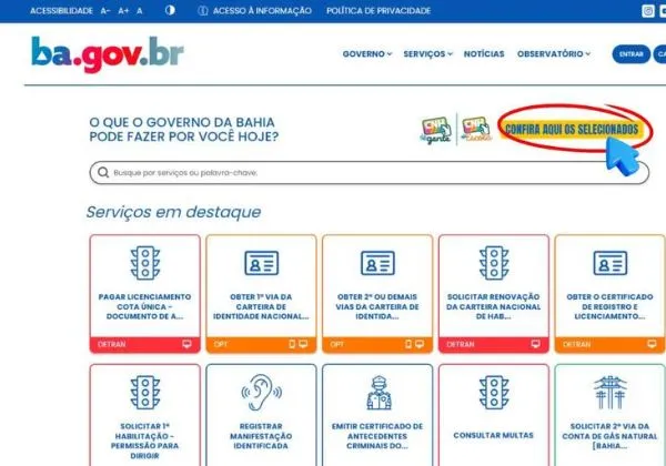 Governo divulga selecionados dos programas CNH da Gente e CNH na Escola
