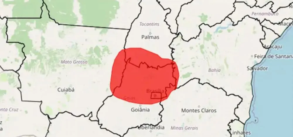 Inmet emite alerta vermelho de baixa umidade para Bahia e outros quatro estados