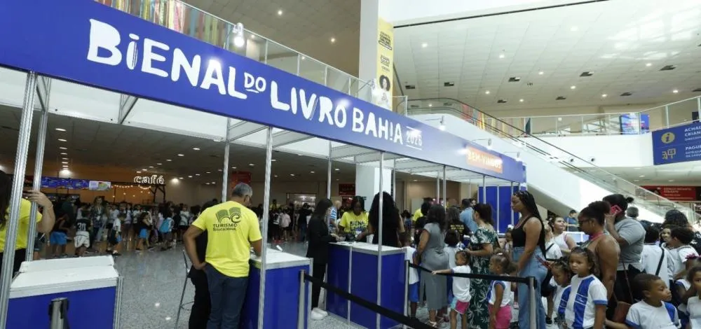 Bienal do Livro Bahia 2026 começou nesta quarta-feira em Salvador