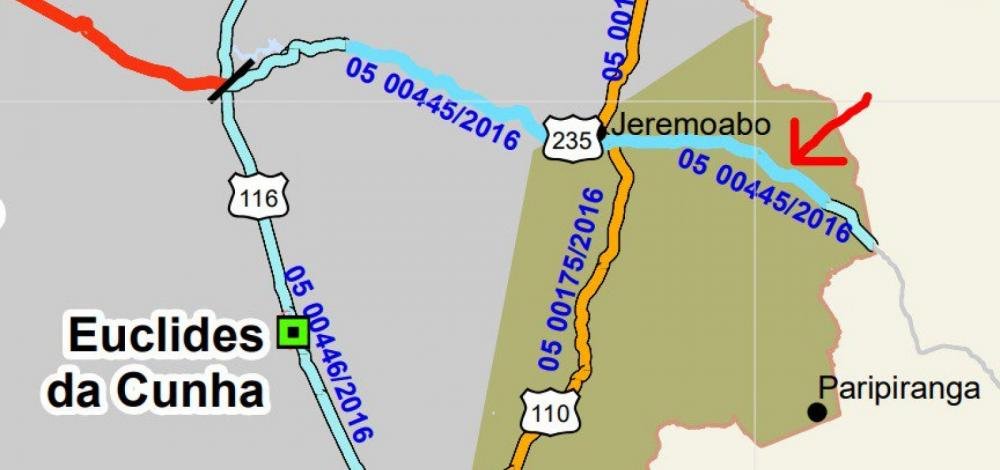 Barragem em Pedro Alexandre: Dnit alerta para risco na BR-235