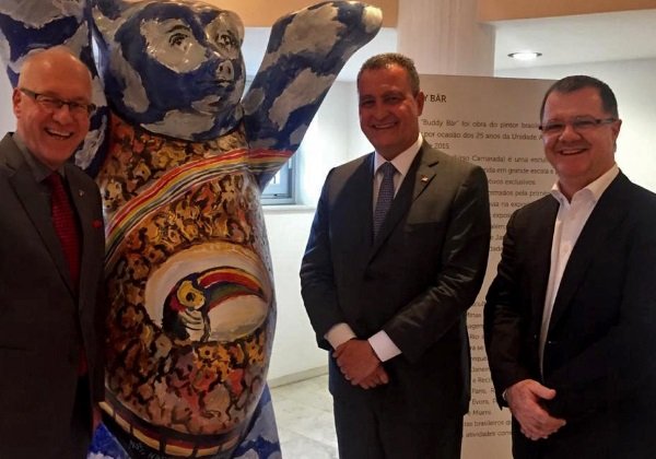 Com embaixador da Alemanha, Rui traça parcerias para o Consórcio Nordeste