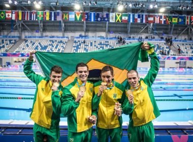 Revezamento masculino do Brasil é hexacampeão Pan-Americano na natação