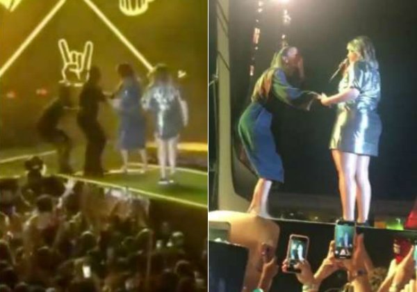 Ivete Sangalo é barrada por segurança ao invadir show de Marília Mendonça