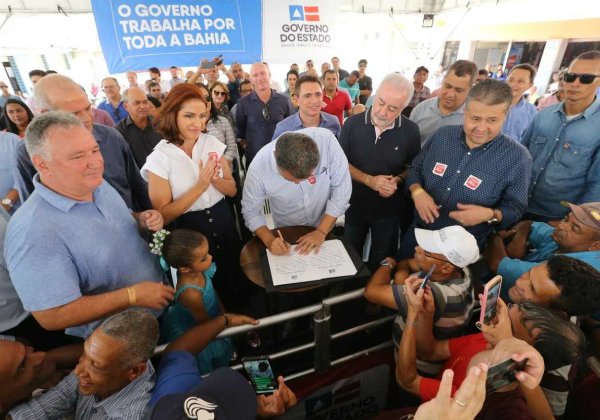 Rui Costa assina ordem de serviço para construção de pontes