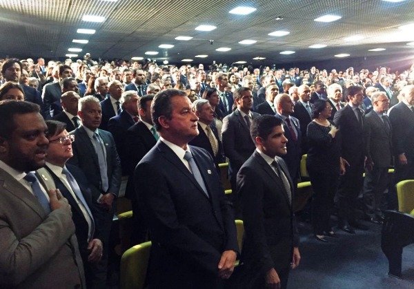 Rui Costa e ACM Neto participam da posse de Augusto Aras na PGR