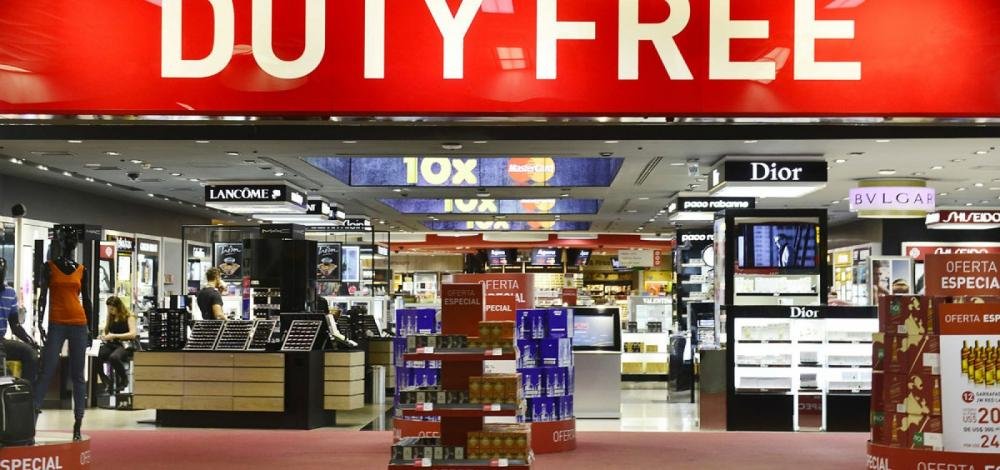 Limite para compras em free shops de aeroportos passa a valer em 2020
