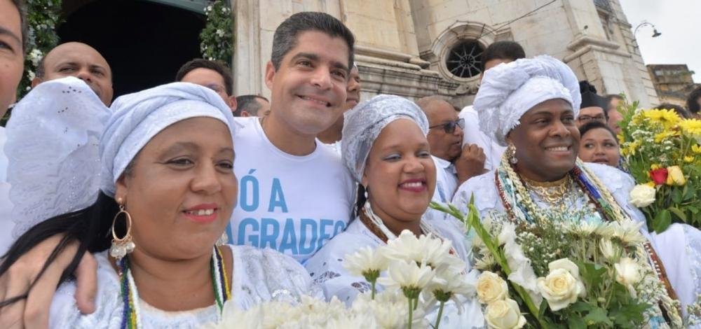 ACM Neto celebra última Lavagem do Bonfim como prefeito de Salvador