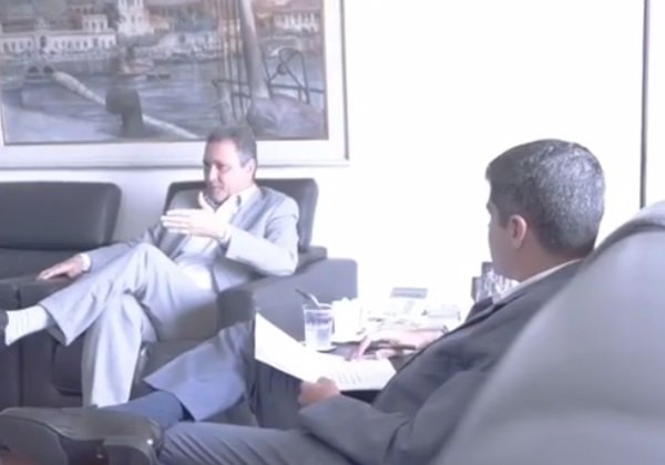 Rui e Neto se encontram na Governadoria para tratar do coronavírus