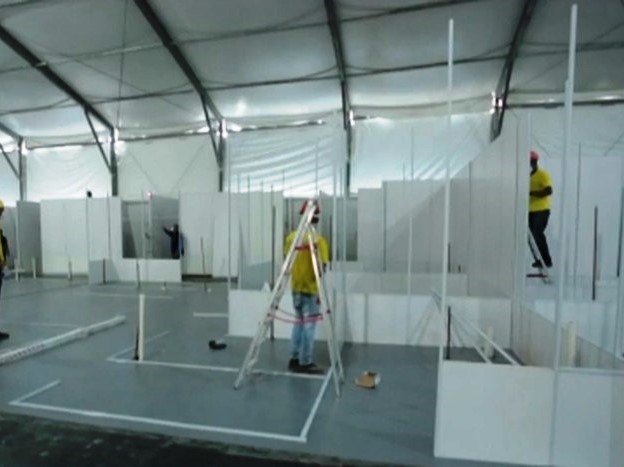 Hospitais de campanha são construídos na Fonte Nova e no antigo Wet'n Wild para tratar pacientes com Covid-19