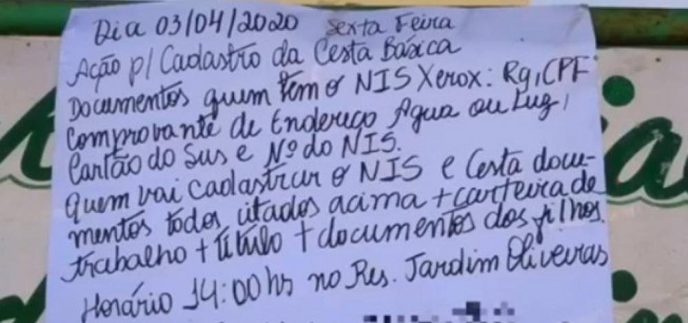 Prefeitura de Feira de Santana alerta para golpe em interessados no auxílio alimentação