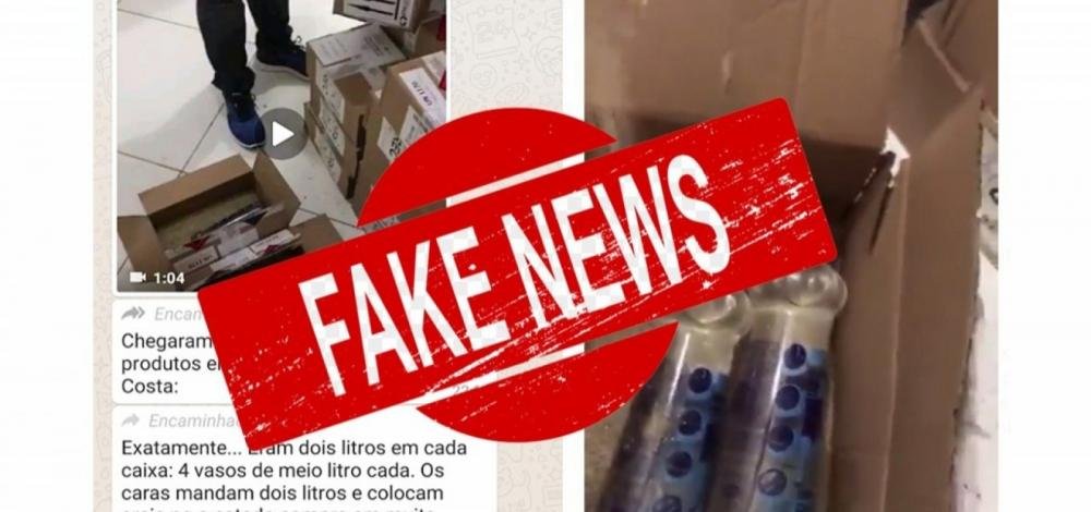 Fake news: governo do Estado não enviou areia em caixas com álcool em gel a Teixeira de Freitas
