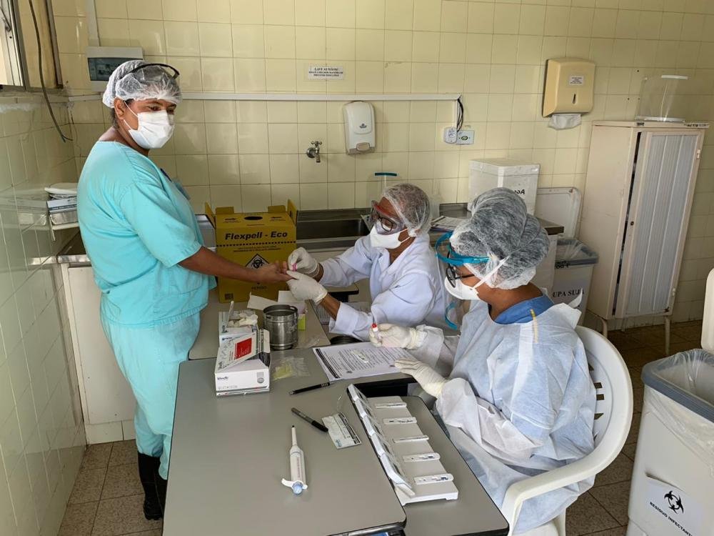 Hospital Clériston Andrade monta Centro de Testagem de Covid-19 para trabalhadores da unidade