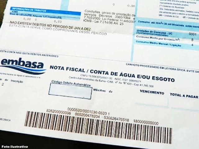 Embasa lança pagamento da conta de água com cartão de crédito e também débito Caixa Auxílio Emergencial