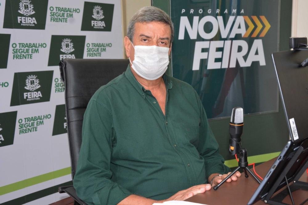 Prefeito de Feira solicita de instituto que feirenses possam ser voluntários em testes de vacina