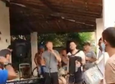 Irará: Festa de aniversário em casa de prefeito repercute em meio à pandemia