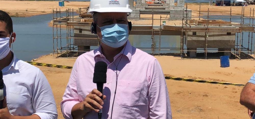 Rui diz que ‘com fé em Deus’ vai concluir mandato com pilares erguidos da ponte Salvador-Itaparica