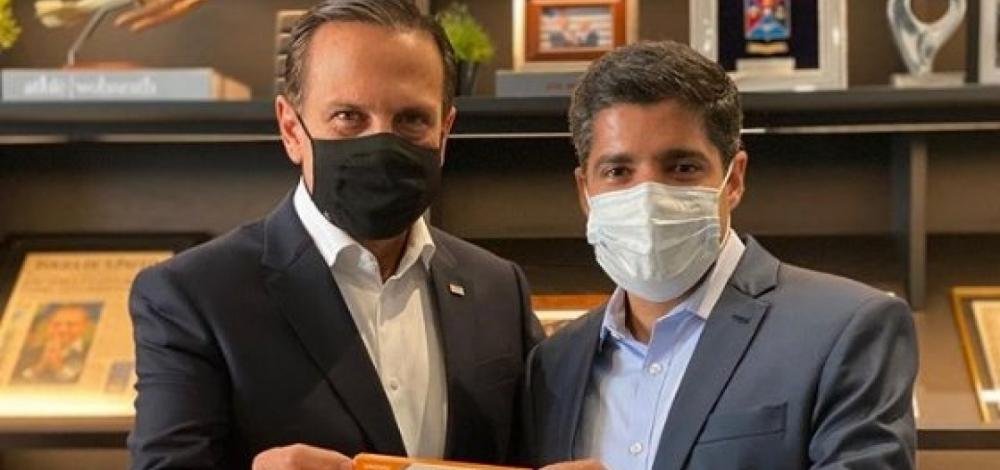 ACM Neto se encontra com Doria e negocia doses de vacina contra Covid-19 para Salvador