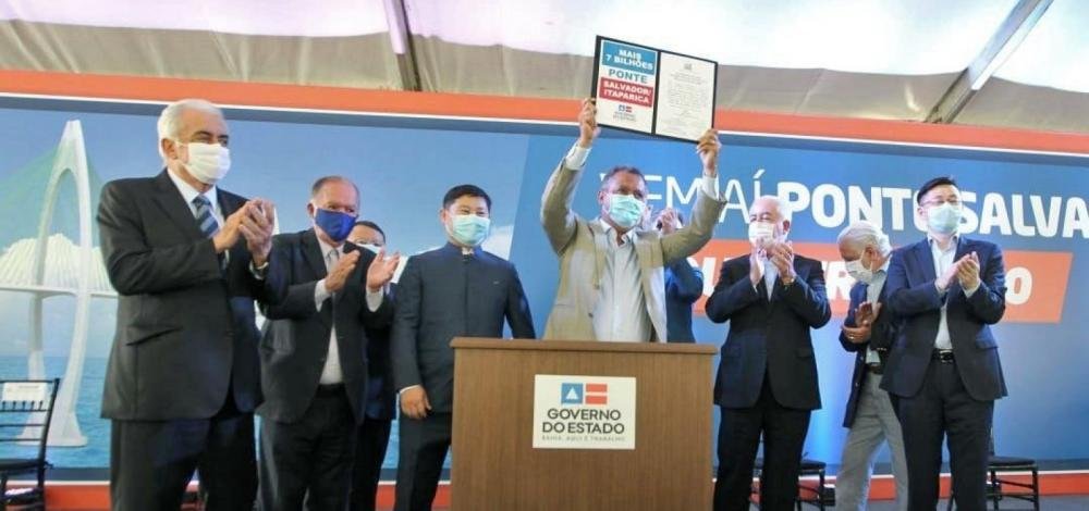 Governo da Bahia assina contrato para construção da ponte Salvador-Itaparica