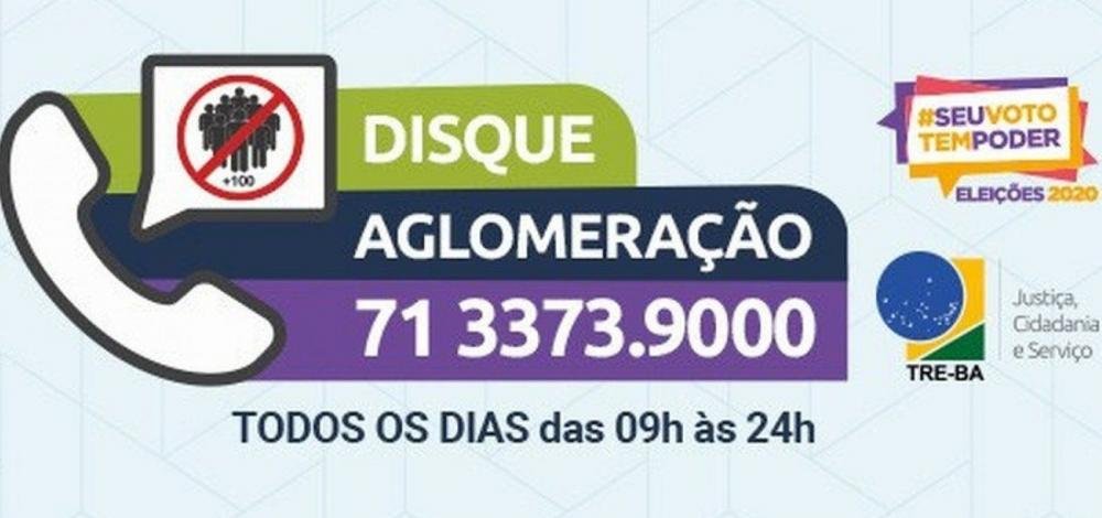 Disque-Aglomeração: TRE-BA registra 39 denúncias neste domingo