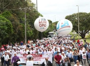 UPB faz segunda marcha em defesa dos municípios nesta segunda